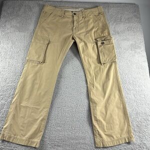 REPLAY Cargo Pants Mens 38x34 Tan Khaki‎ Lightweight Chino Canvas